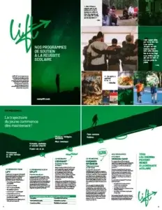 Apercu de la brochure des programmes pour jeunes du Camp Lift